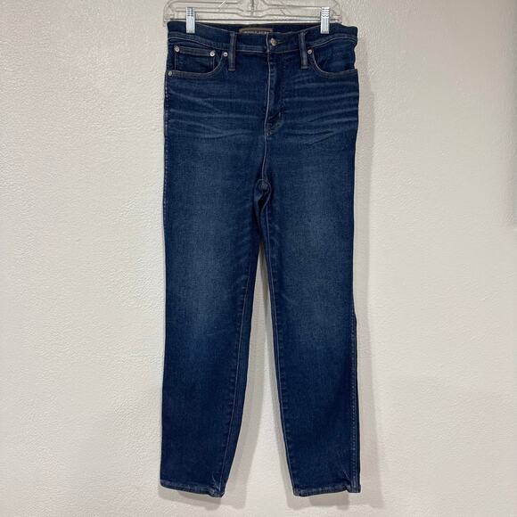 J. Crew Point Sur 10" Hightower Straight Jeans Dark Wash High Waist Size 29 - Picture 2 of 8